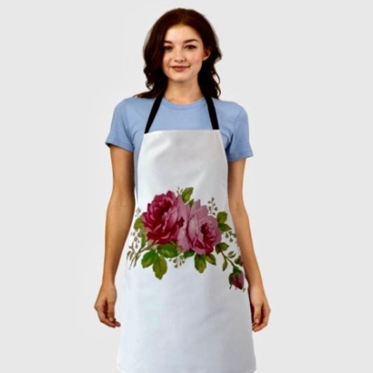 Vintage Rose Eleganz  Schürze