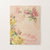 Vintage Rose Ephemera Puzzle (Vertikal)