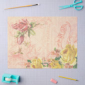 Vintage Rose Ephemera Seidenpapier (Basteln)