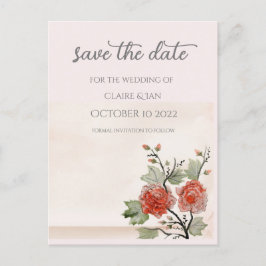 Vintage Rose ( Erröten ) Postkarte