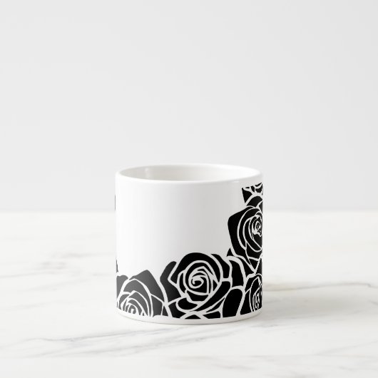 Vintage Rose Espressotasse (Vorderseite)