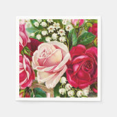 Vintage Rose (F) Serviette (Vorderseite)