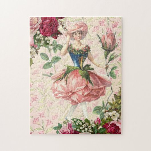 Vintage Rose Fairy Fantasy Puzzle (Vertikal)