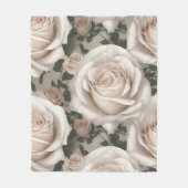 Vintage Rose Fleecedecke (Vorderseite)
