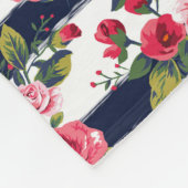 Vintage Rose Fleecedecke (Ecke)