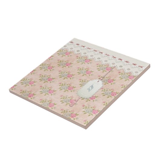 Vintage Rose Fliese (Seite)