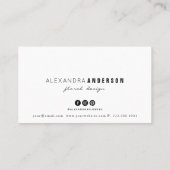 Vintage Rose florale Multifunktionskarte Visitenkarte (Rückseite)