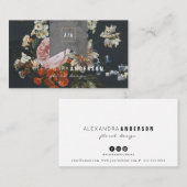 Vintage Rose florale Multifunktionskarte Visitenkarte (Vorne/Hinten)