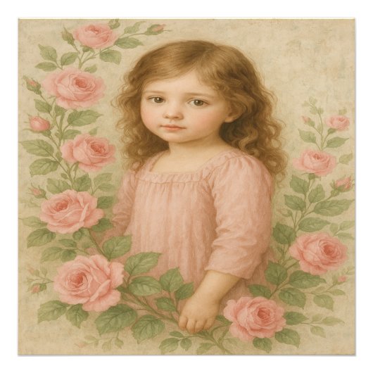 Vintage Rose Fotodruck (Vorne)