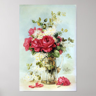 Vintage Rose Frisch aus dem Garten Poster