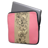 Vintage Rose Garden Classic Neutrals Laptopschutzhülle (Vorderseite Links)