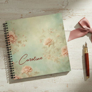 Vintage Rose Garten träumt florale Tagebuch Notizblock