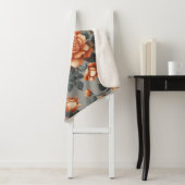 Vintage Rose Gartenmuster Sherpadecke (Beispiel)