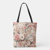 Vintage Rose Gartenplatz Tasche (Rückseite)