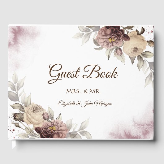 Vintage Rose Gästebuch (Vorderseite)