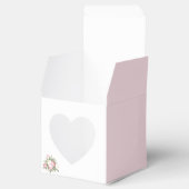 Vintage Rose Gastgeschenk Hochzeit mit Herzfenster Geschenkschachtel (Geöffnet)