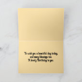 Vintage Rose Geburtstagskarte Karte (Innenseite)