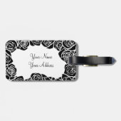 Vintage Rose Gepäckanhänger (Rückseite horizontal)