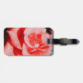 Vintage Rose Gepäckanhänger (Rückseite horizontal)