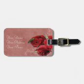 Vintage Rose Gepäckanhänger (Vorderseite horizontal)
