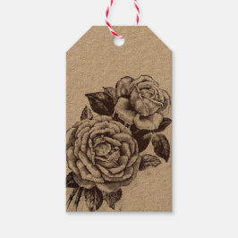 Vintage Rose Geschenkanhänger