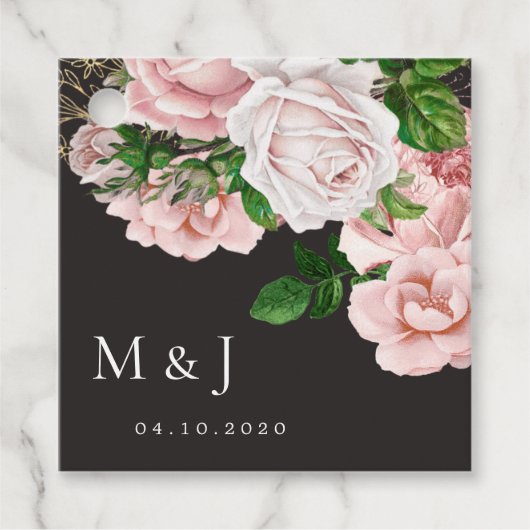 Vintage Rose Geschenkanhänger (Vorderseite)