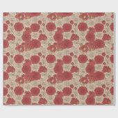 Vintage Rose Geschenkpapier (Flach)