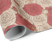 Vintage Rose Geschenkpapier (Rolleneckpunkt)
