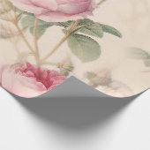 Vintage Rose Geschenkpapier (Ecke)