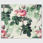 Vintage Rose Geschenkpapier (Flach)