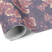 Vintage Rose Geschenkpapier (Rolleneckpunkt)