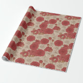 Vintage Rose Geschenkpapier (Ungerollt)