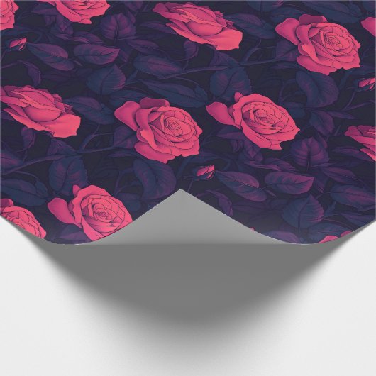 Vintage Rose Geschenkpapier (Ecke)