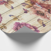 Vintage Rose Geschenkpapier (Ecke)