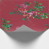 Vintage Rose Geschenkpapier (Ecke)