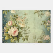 Vintage Rose Geschenkpapier Set (Vorderseite 2)