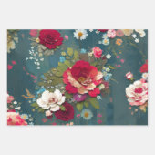 Vintage Rose Geschenkpapier Set (Vorderseite 2)