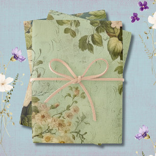 Vintage Rose Geschenkpapier Set