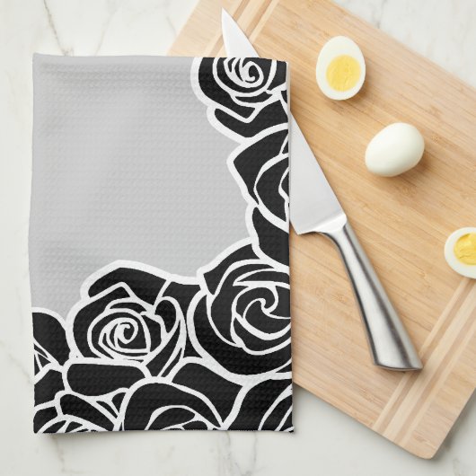 Vintage Rose Geschirrtuch (Viertel Falte)
