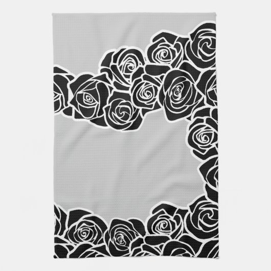 Vintage Rose Geschirrtuch (Vertikal)