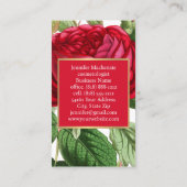 Vintage Rose Gold Hübsch Rosa Visitenkarte (Rückseite)