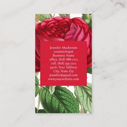 Vintage Rose Gold Hübsch Rosa Visitenkarte (Rückseite)