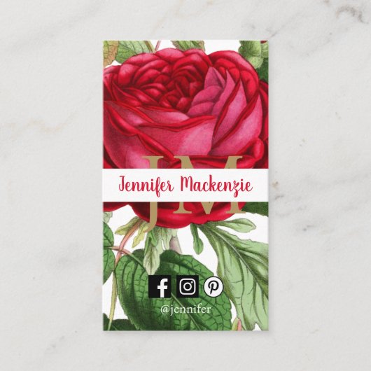 Vintage Rose Gold Hübsch Rosa Visitenkarte (Vorderseite)