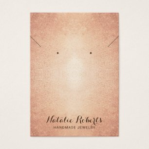 Vintage Rose Gold Schmuck mit Necklace Display