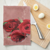Vintage Rose Handtuch (Viertel Falte)