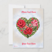 Vintage Rose Herz (Vorderseite)