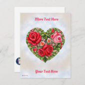 Vintage Rose Herz (Vorne/Hinten)