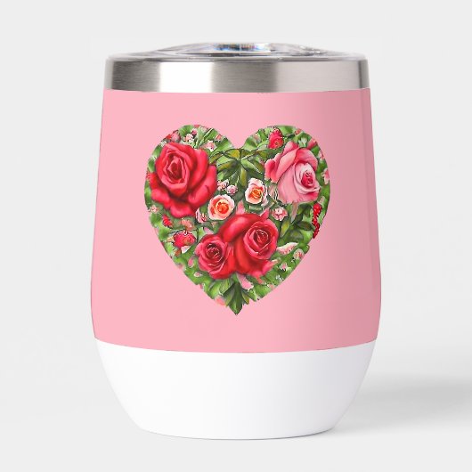 Vintage Rose Herz (Vorderseite)