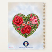 Vintage Rose Herz Planer (Rückseite)