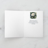 Vintage Rose Herzlichen Glückwunsch Hochzeit Karte (Innenseite)